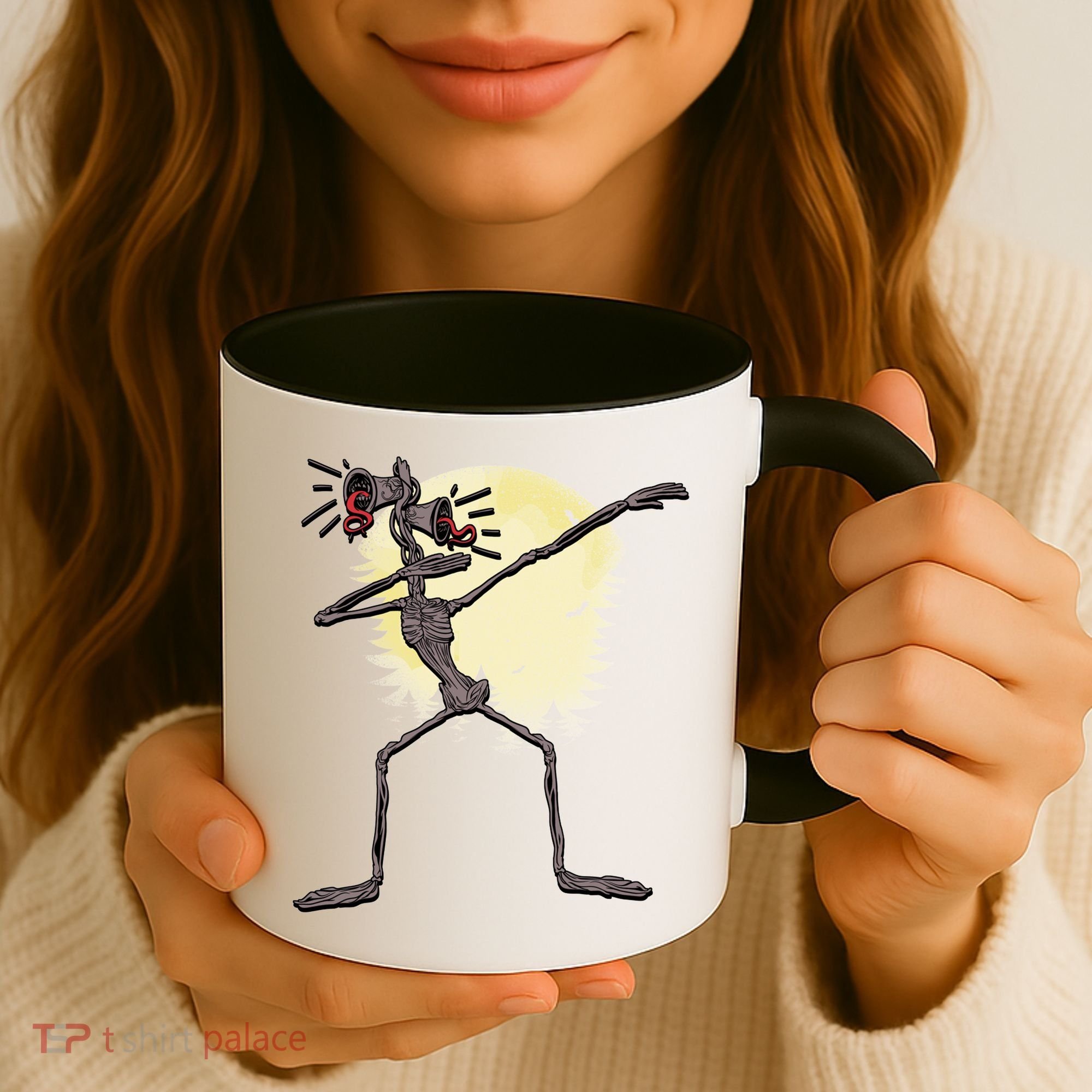 Scary Siren Head Monster Dabbing Coffee Mug