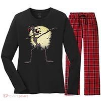 Scary Siren Head Monster Dabbing Women's Long Sleeve Flannel Pajama Set  thumb 0