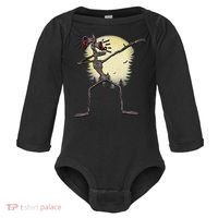 Scary Siren Head Monster Dabbing Baby Long Sleeve Bodysuit thumb 0
