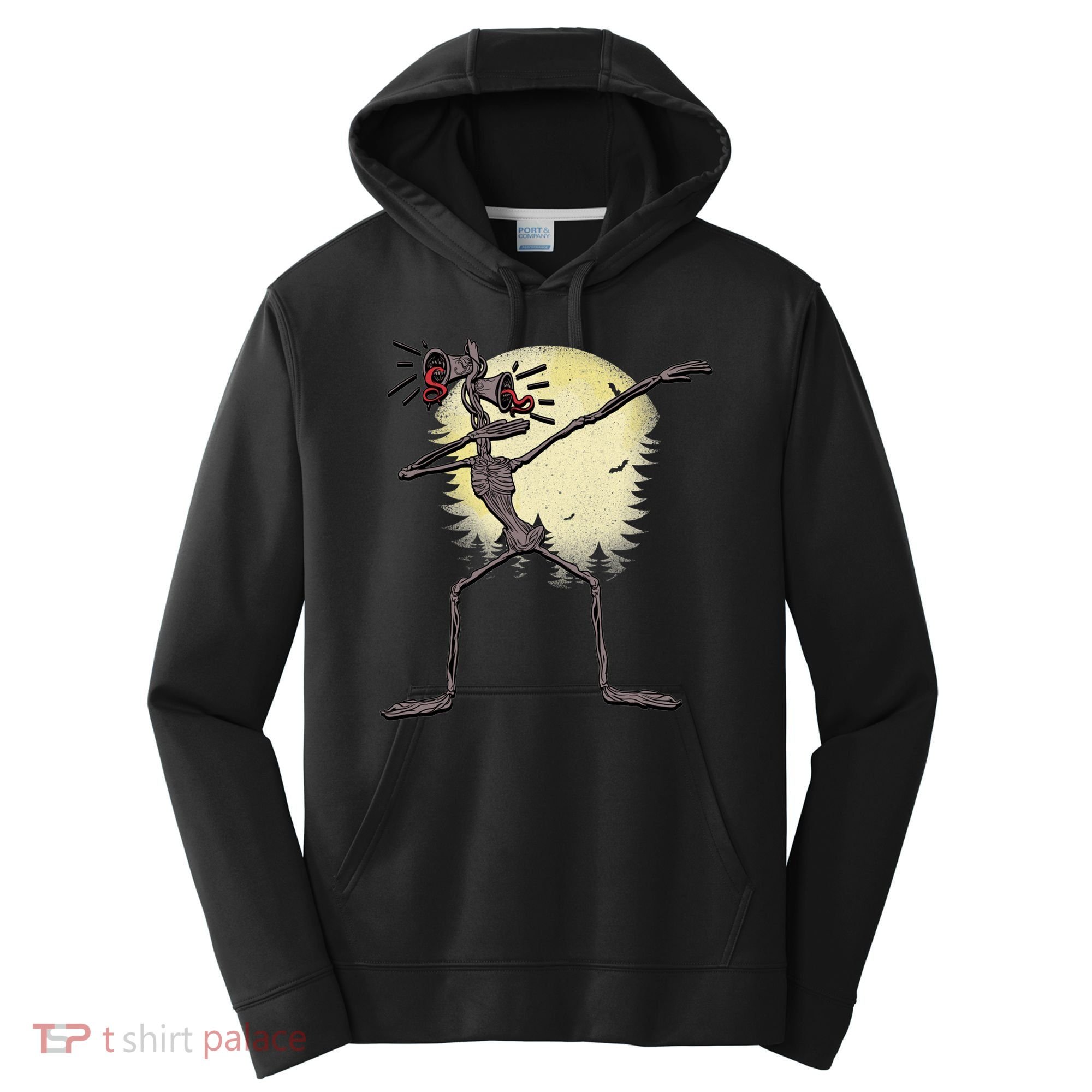 Scary Siren Head Monster Dabbing Performance Fleece Hoodie