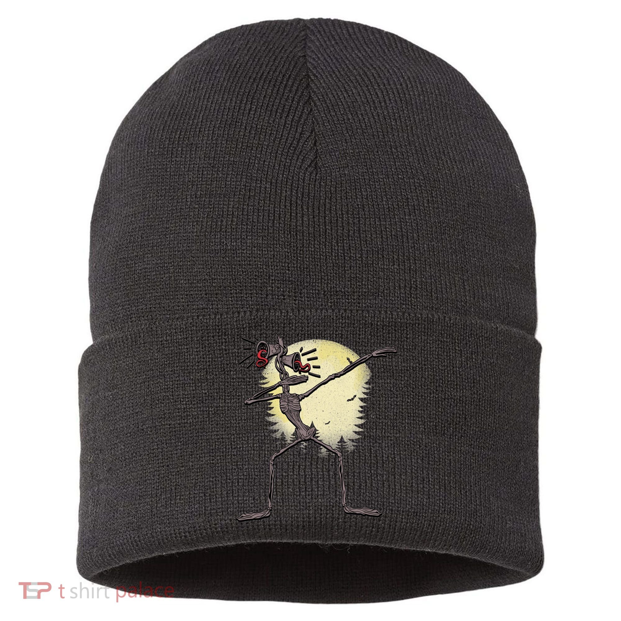 Scary Siren Head Monster Dabbing Sustainable Knit Beanie