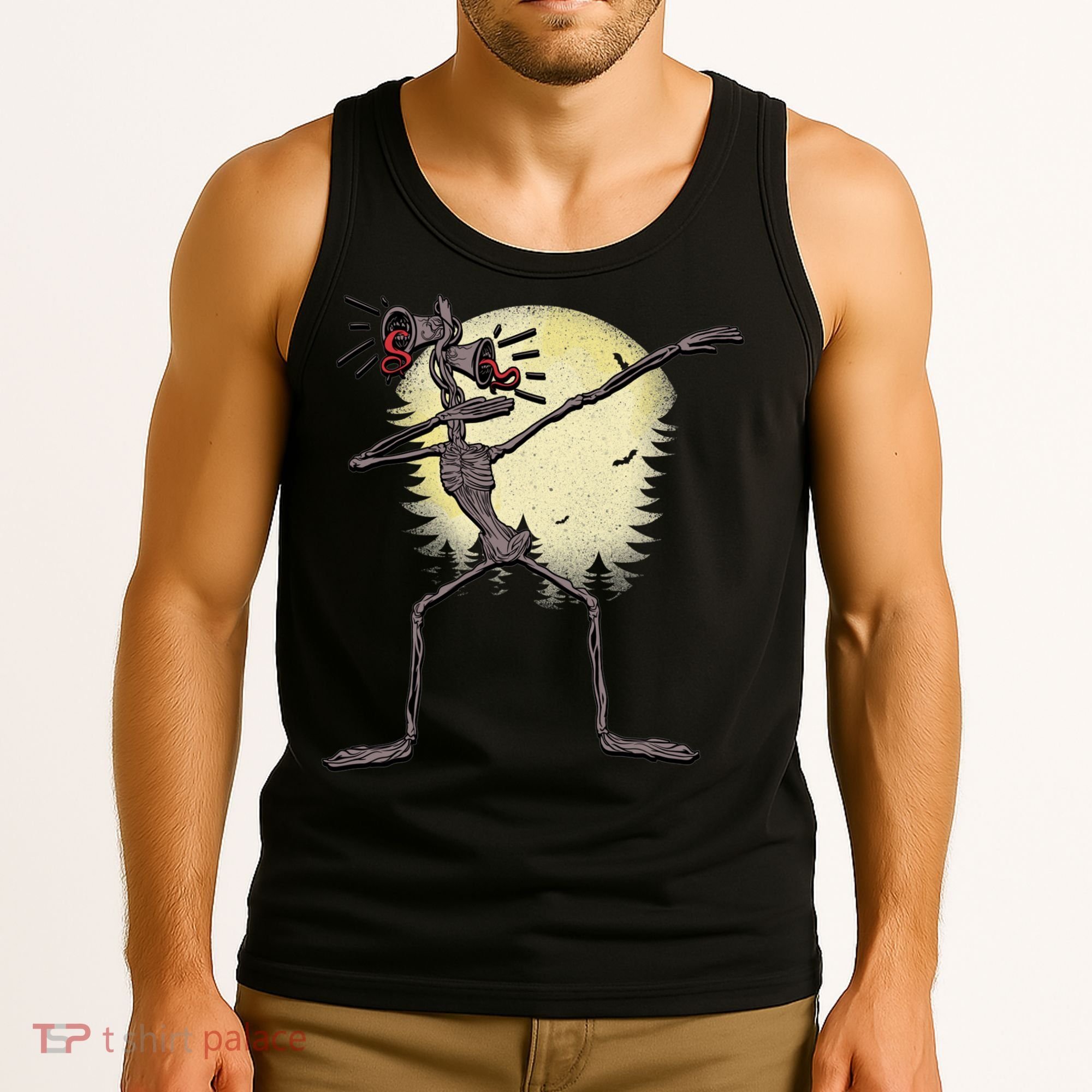 Scary Siren Head Monster Dabbing Tank Top