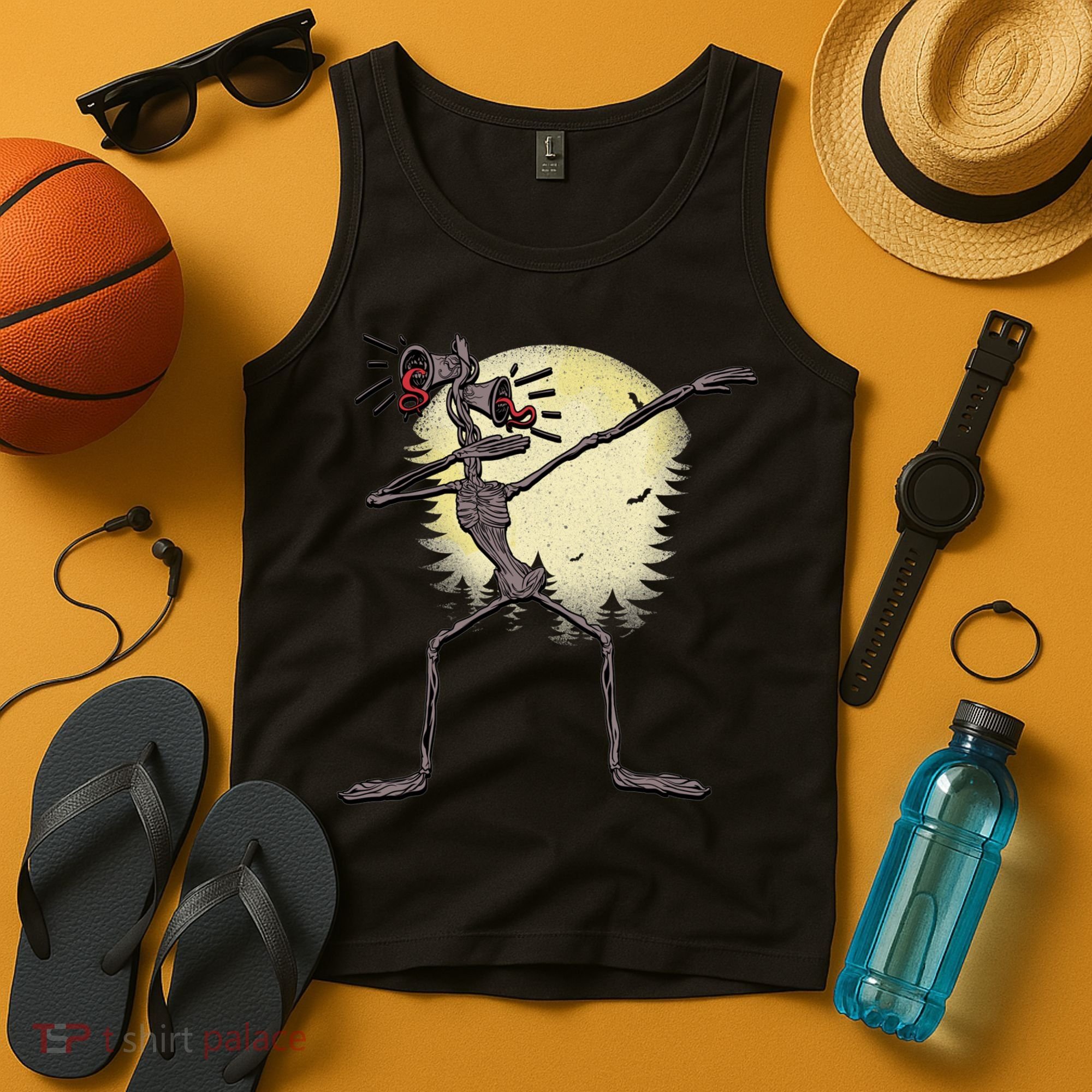 Scary Siren Head Monster Dabbing Tank Top