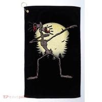 Scary Siren Head Monster Dabbing Golf Towel thumb 0