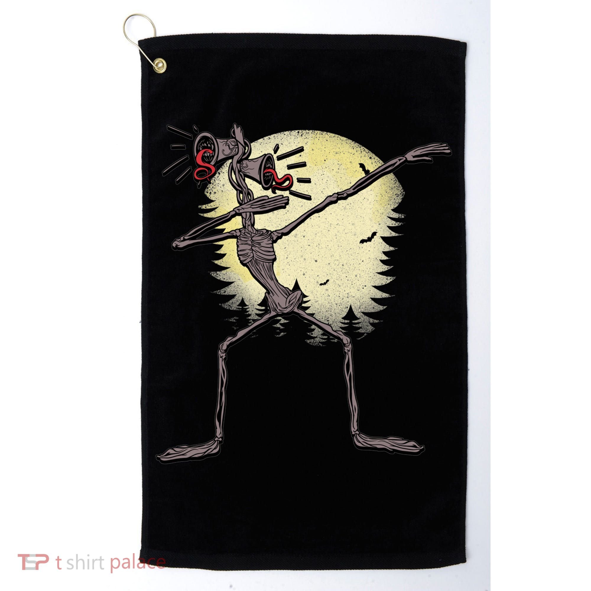 Scary Siren Head Monster Dabbing Golf Towel