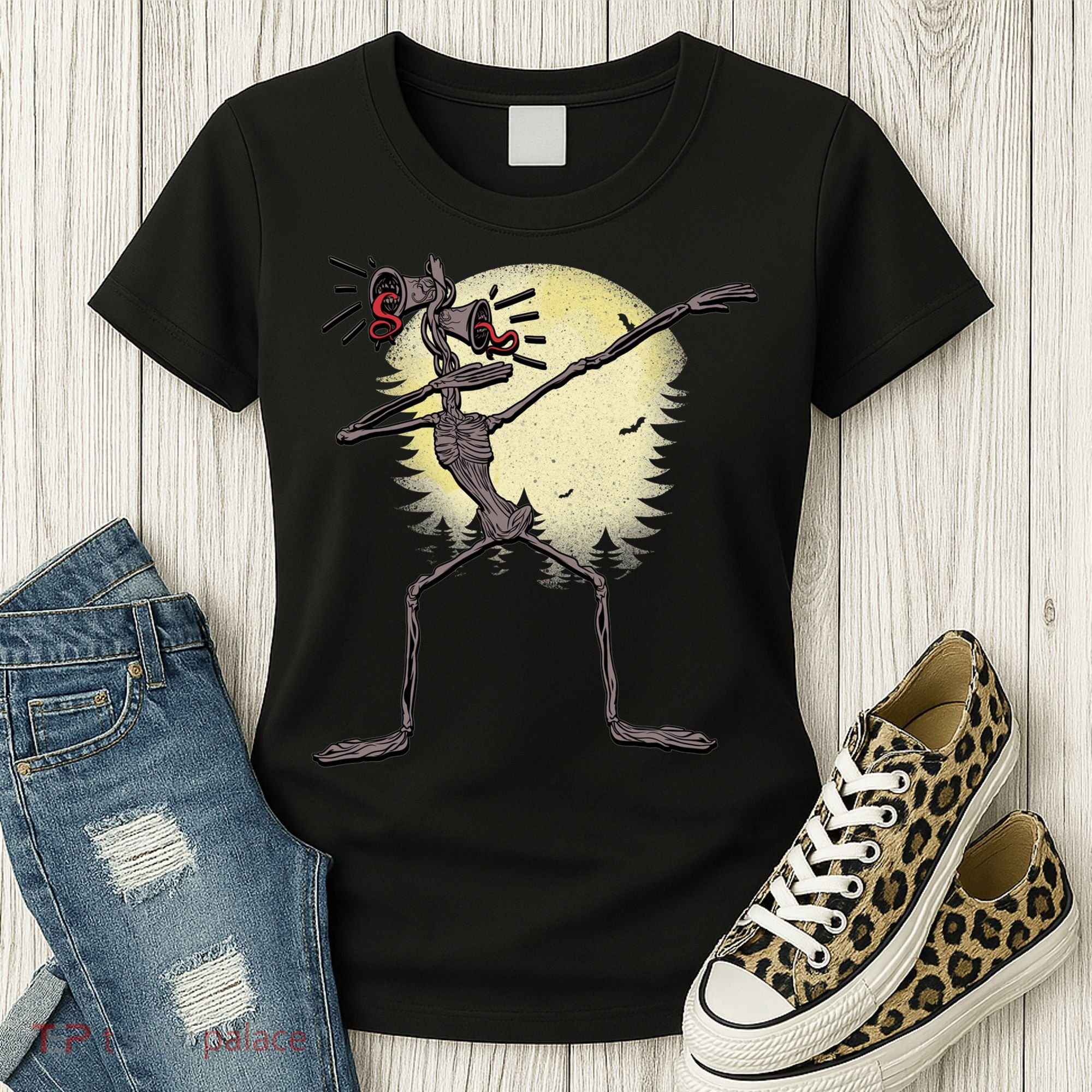 Scary Siren Head Monster Dabbing Women's T-Shirt