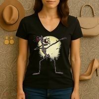 Scary Siren Head Monster Dabbing Women's V-Neck T-Shirt thumb 3