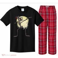 Scary Siren Head Monster Dabbing Kids Plaid Pajama Set thumb 0