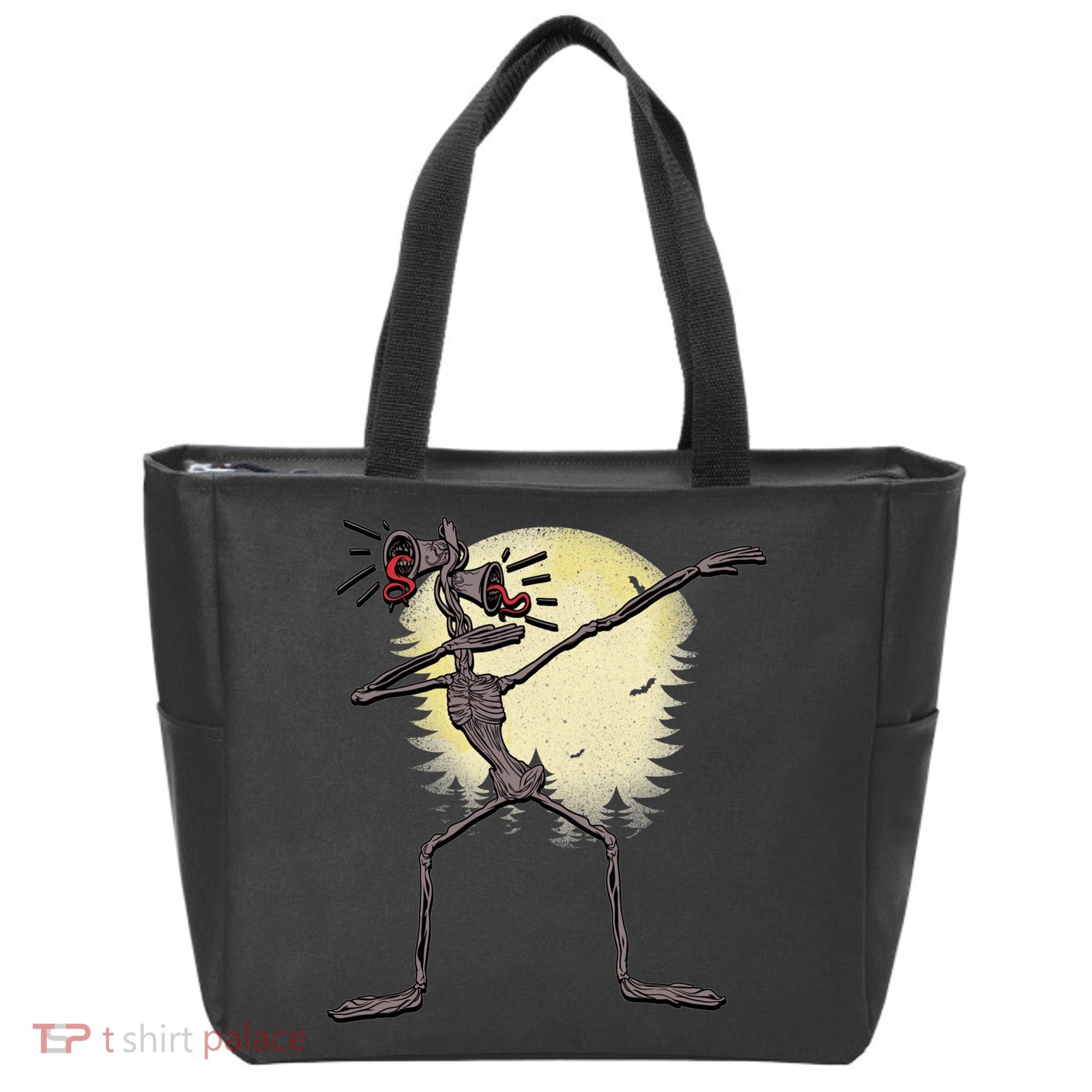 Scary Siren Head Monster Dabbing Tote Bag