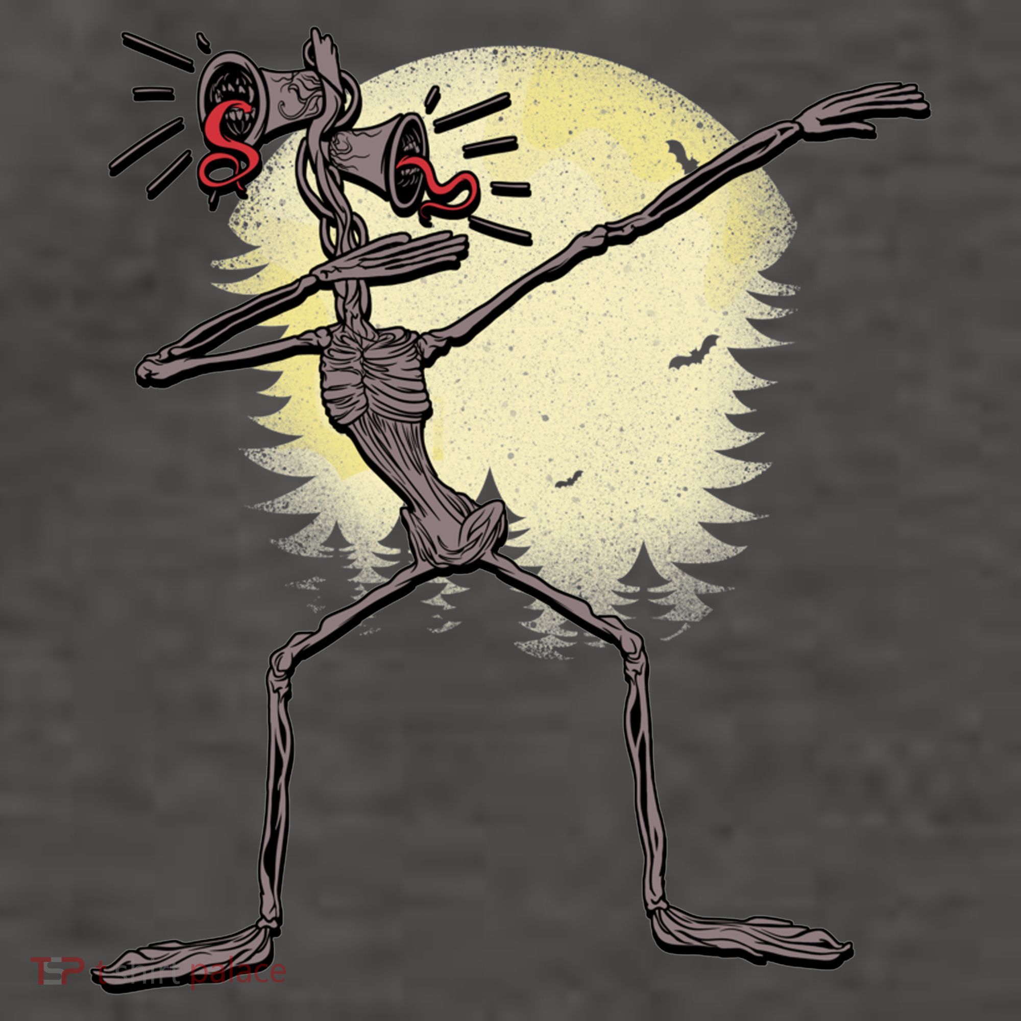Scary Siren Head Monster Dabbing Vector Backpack