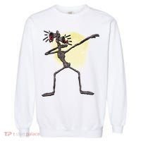 Scary Siren Head Monster Dabbing Garment-Dyed Sweatshirt thumb 0