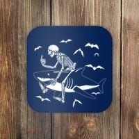 Scary Skeleton Riding Shark Coaster thumb 0