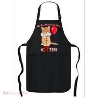 Scary We All Meow Down Here Clown Cat Kitten Apron thumb 0