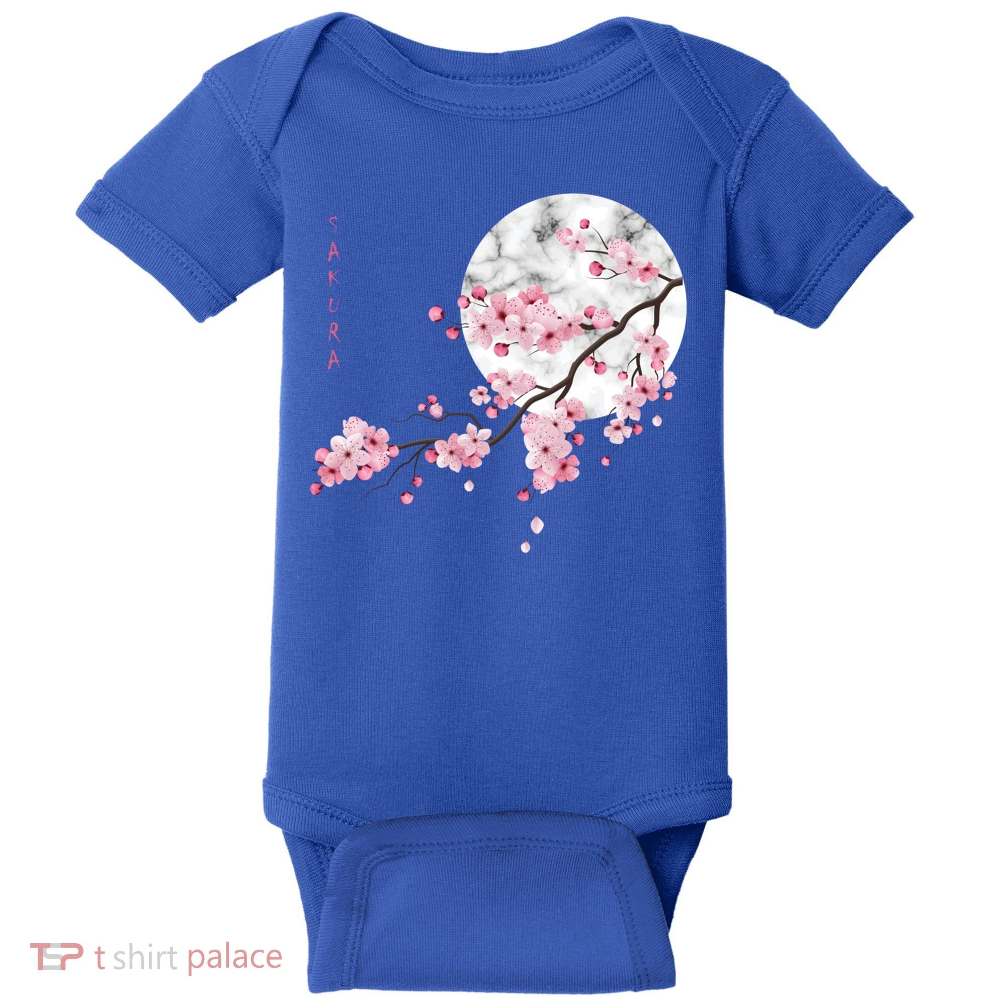 Sakura Cherry Blossom Japan's Favorite Flower Gift Baby Bodysuit