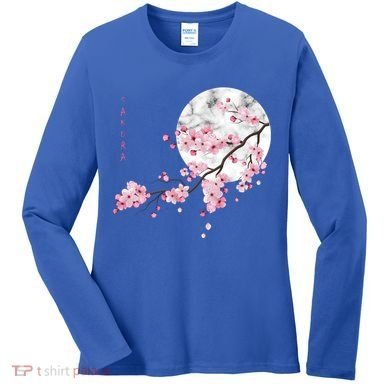 Sakura Cherry Blossom Japan's Favorite Flower Gift Women's Long Sleeve Shirt