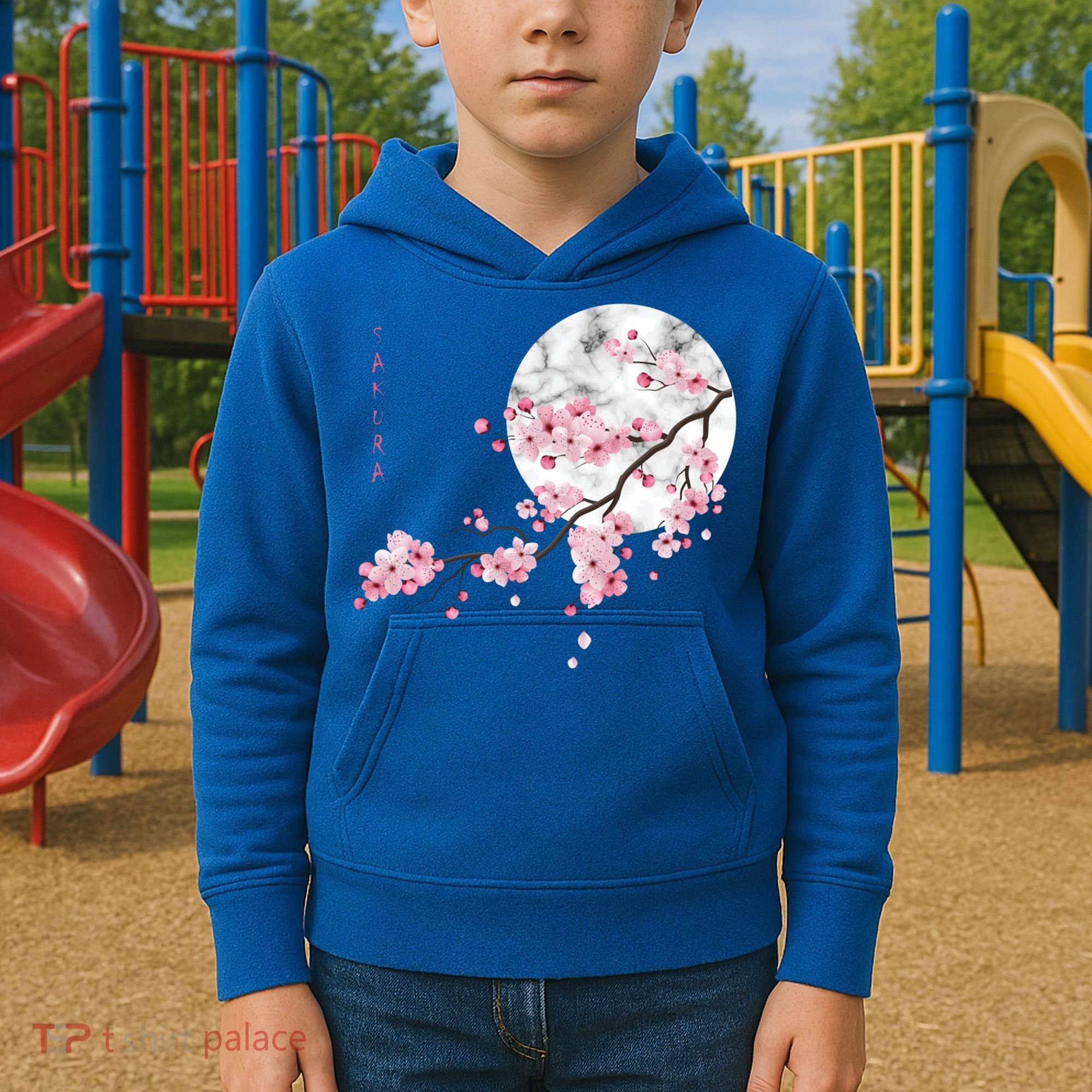 Sakura Cherry Blossom Japan's Favorite Flower Gift Kids Hoodie