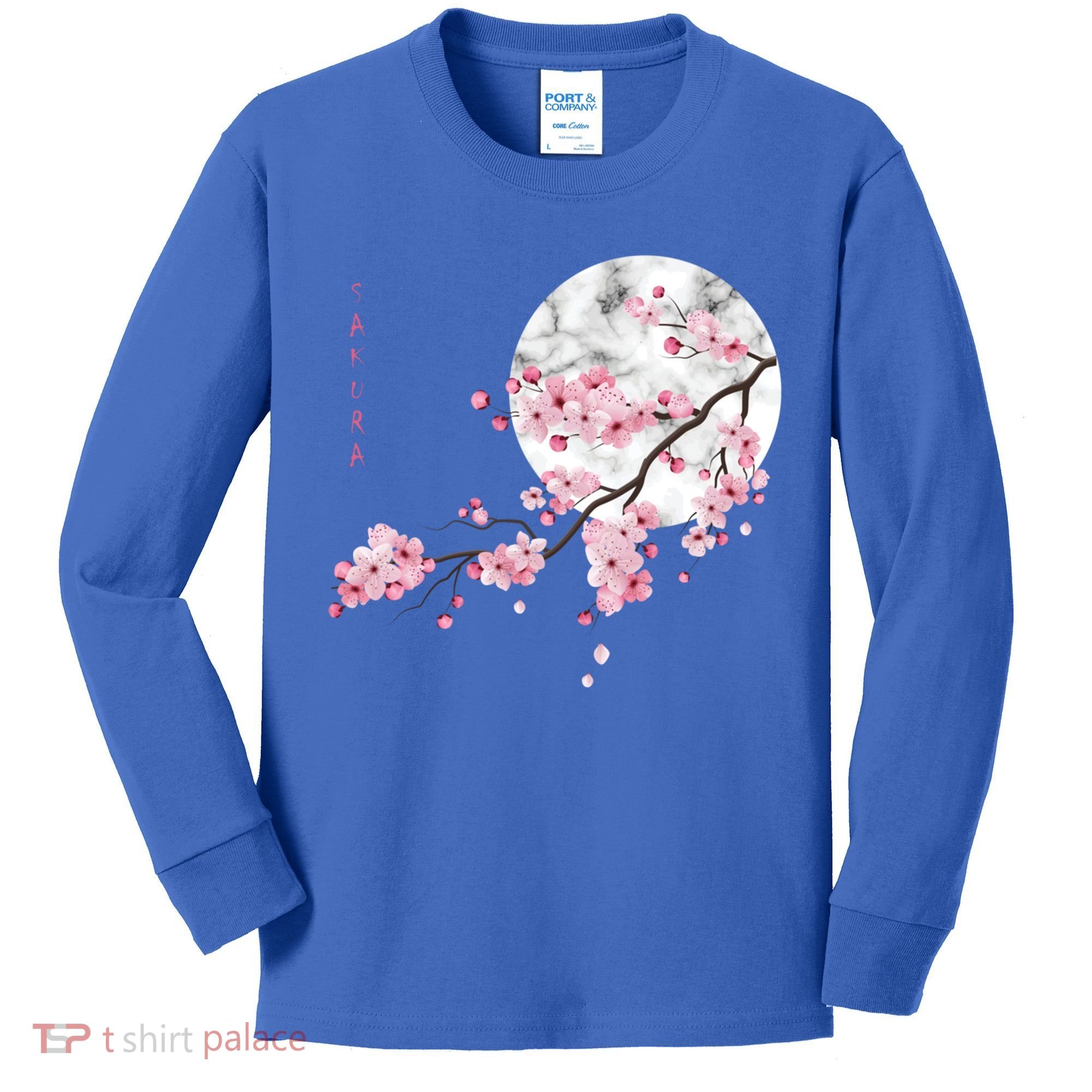 Sakura Cherry Blossom Japan's Favorite Flower Gift Kids Long Sleeve Shirt