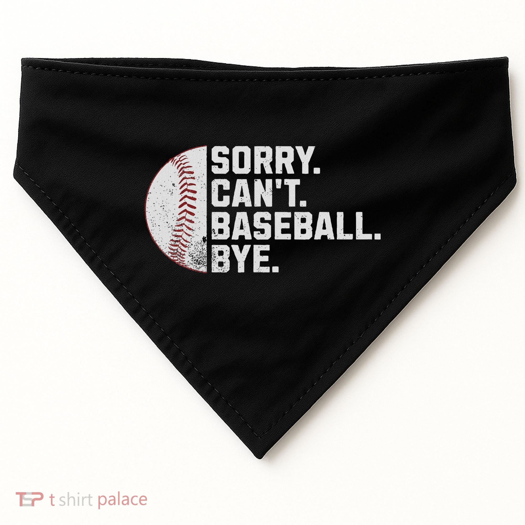 Sorry Can't Baseball Bye Funny Baseball For Women USA-Made Doggie Bandana