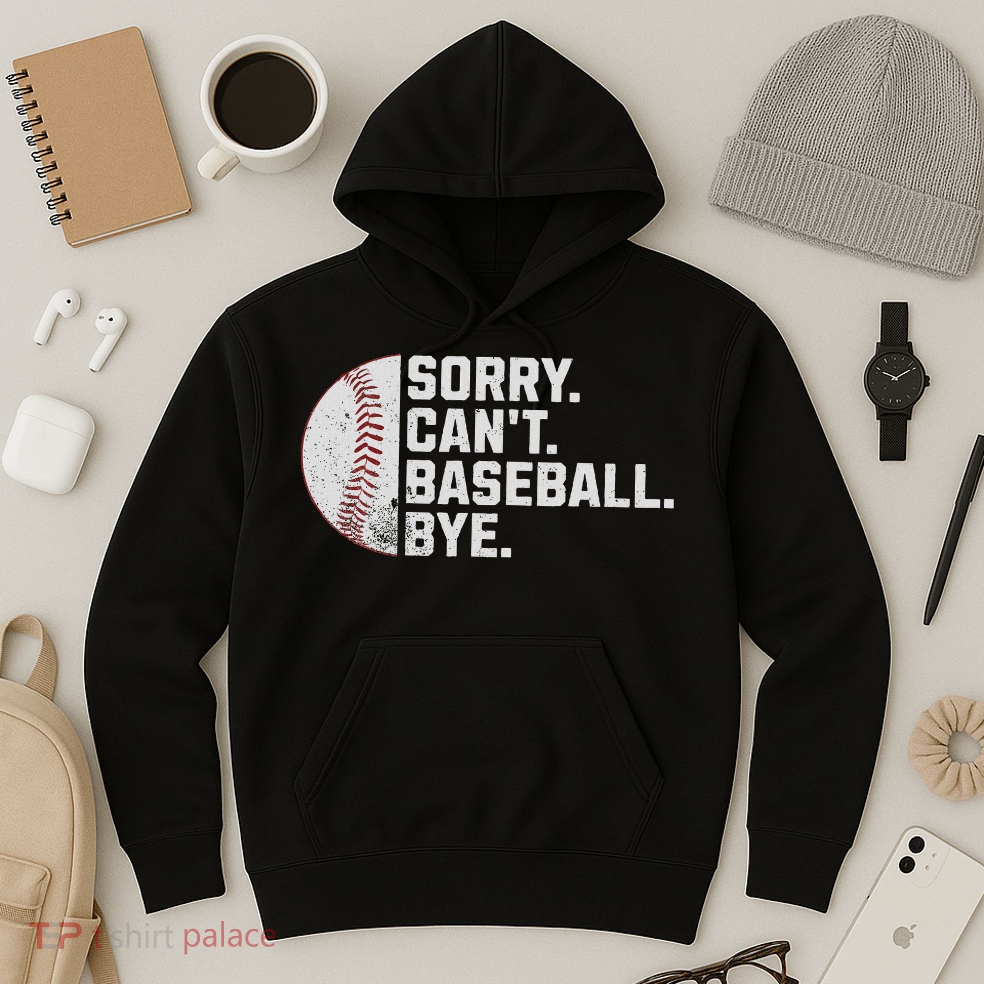 Sorry Can't Baseball Bye Funny Baseball For Women Hoodie