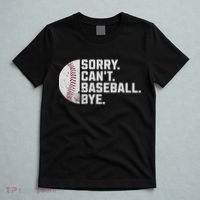Sorry Can't Baseball Bye Funny Baseball For Women T-Shirt thumb 5