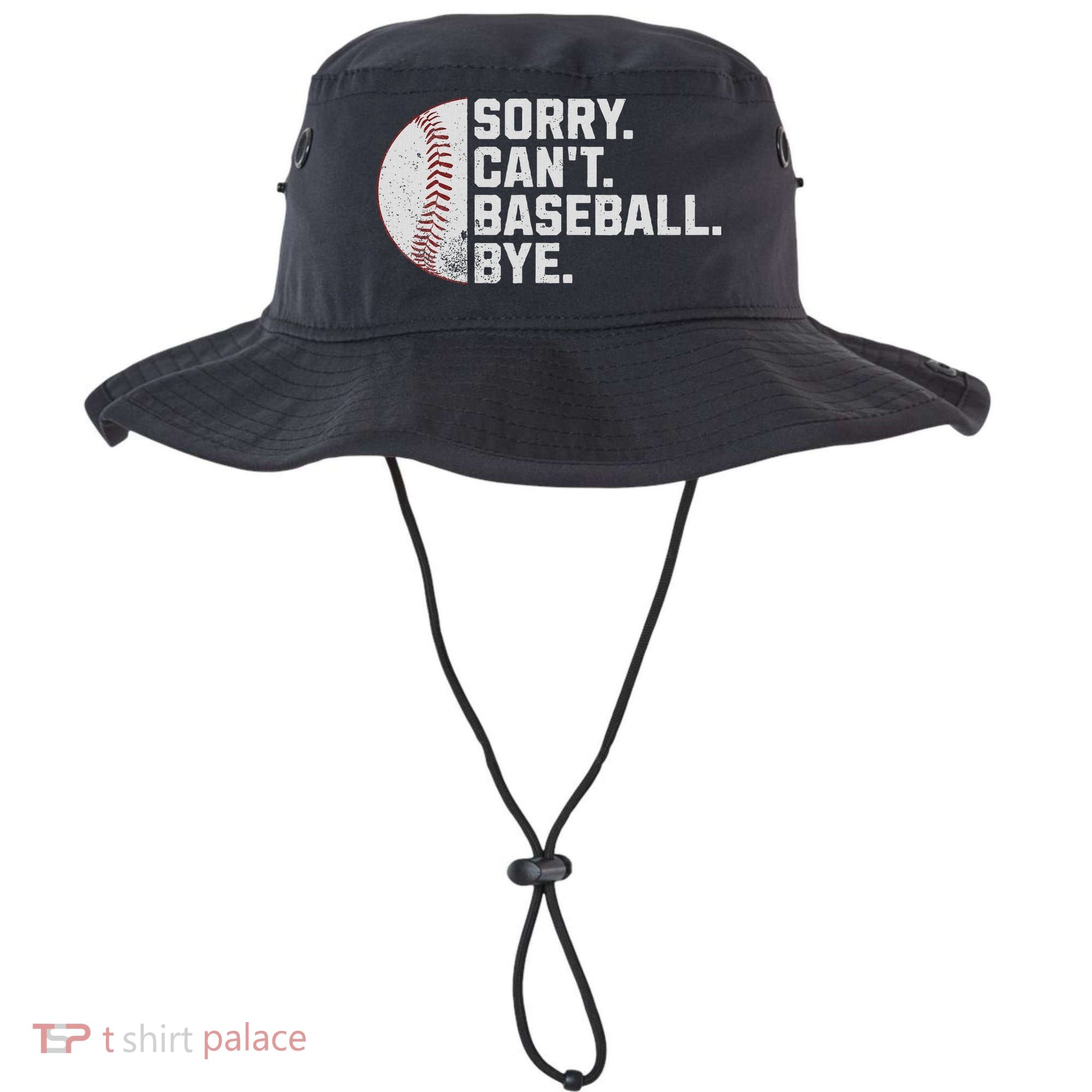 Sorry Can't Baseball Bye Funny Baseball For Women Bucket Hat