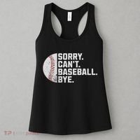 Sorry Can't Baseball Bye Funny Baseball For Women Women's Tank Top thumb 3