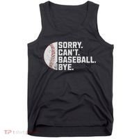 Sorry Can't Baseball Bye Funny Baseball For Women Tank Top thumb 0