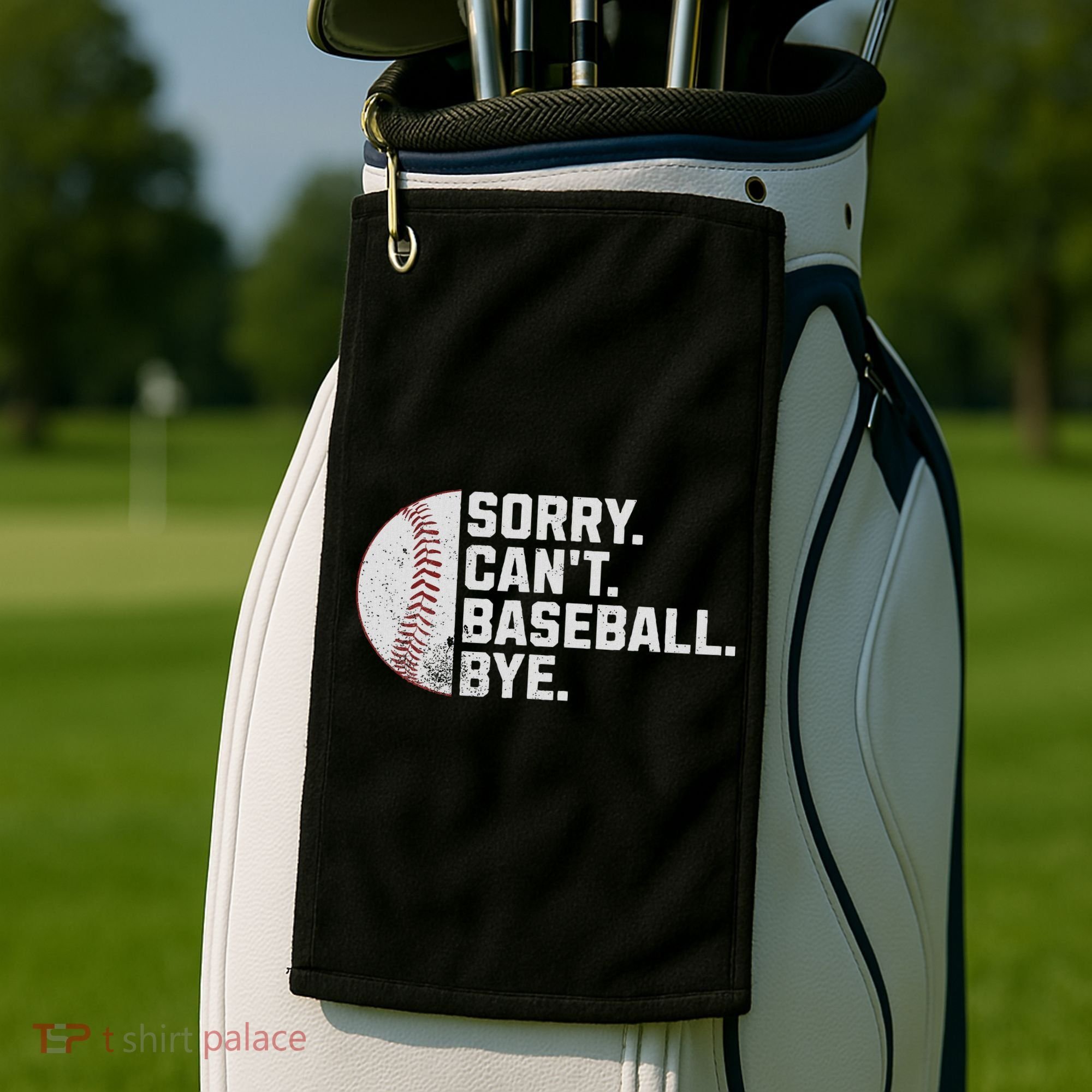 Sorry Can't Baseball Bye Funny Baseball For Women Golf Towel