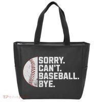 Sorry Can't Baseball Bye Funny Baseball For Women Tote Bag thumb 0