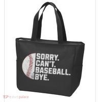 Sorry Can't Baseball Bye Funny Baseball For Women Tote Bag thumb 3