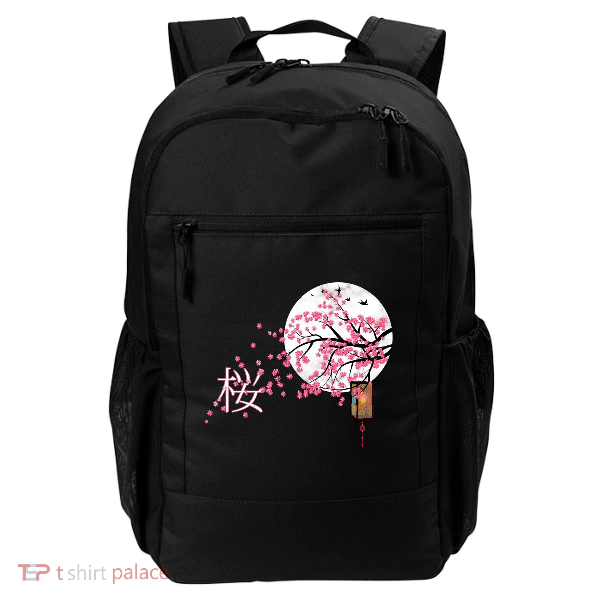 Sakura 桜 Cherry Blossom Japanese Graphical Art Flower Cool Gift Backpack