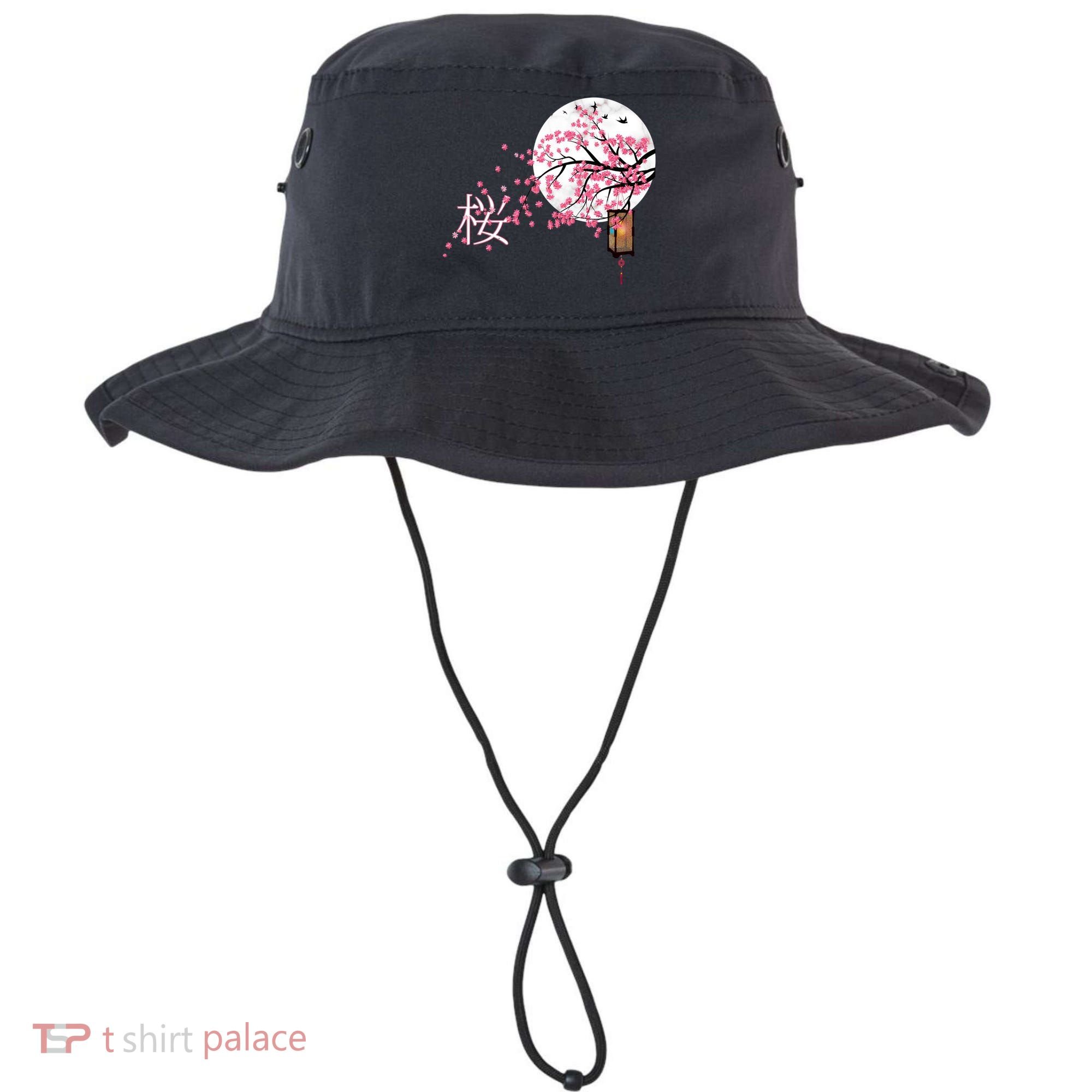 Sakura 桜 Cherry Blossom Japanese Graphical Art Flower Cool Gift Bucket Hat