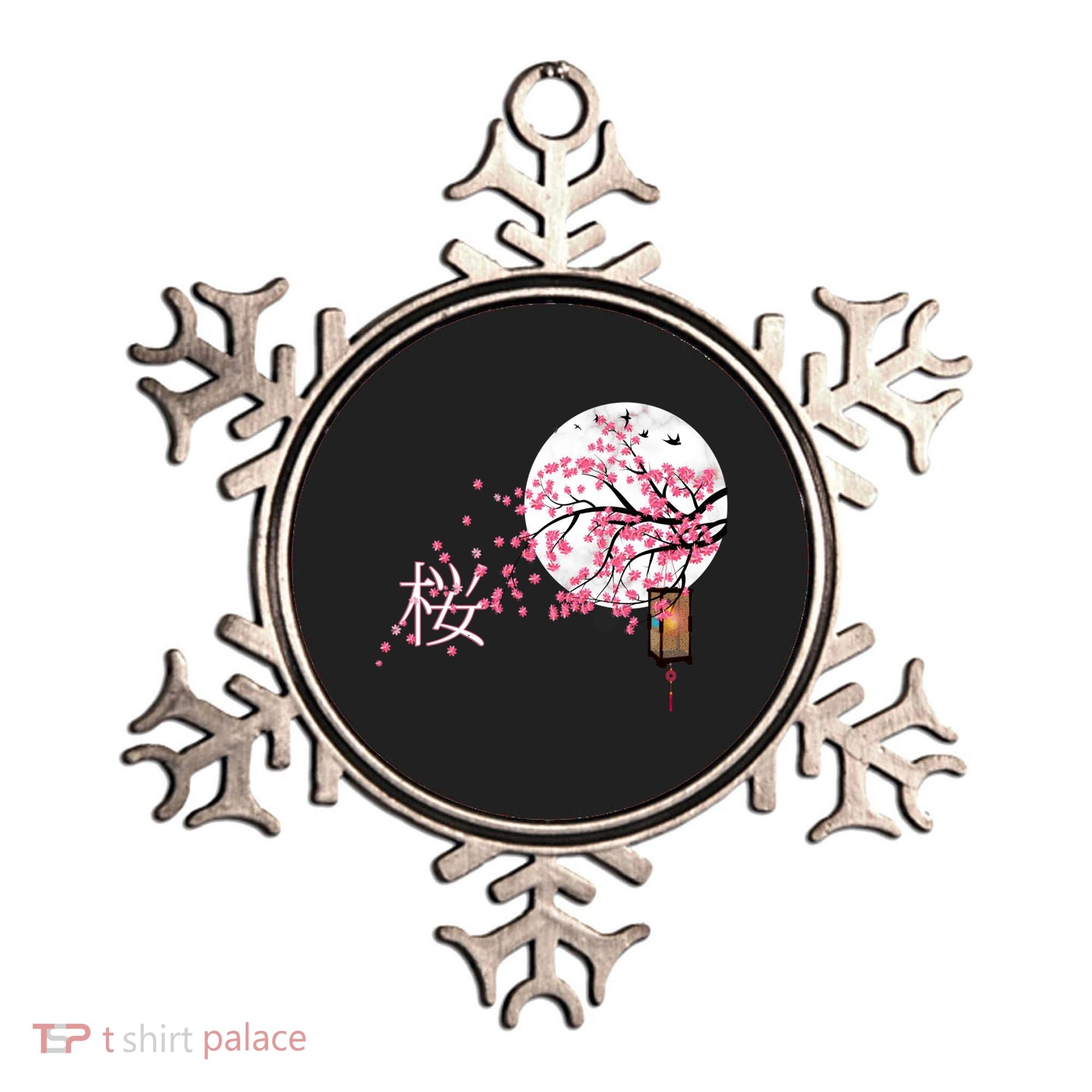 Sakura 桜 Cherry Blossom Japanese Graphical Art Flower Cool Gift Ornament
