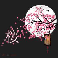 Sakura 桜 Cherry Blossom Japanese Graphical Art Flower Cool Gift Hat thumb 2