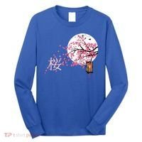 Sakura 桜 Cherry Blossom Japanese Graphical Art Flower Cool Gift Long Sleeve Shirt thumb 0
