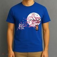 Sakura 桜 Cherry Blossom Japanese Graphical Art Flower Cool Gift T-Shirt thumb 3