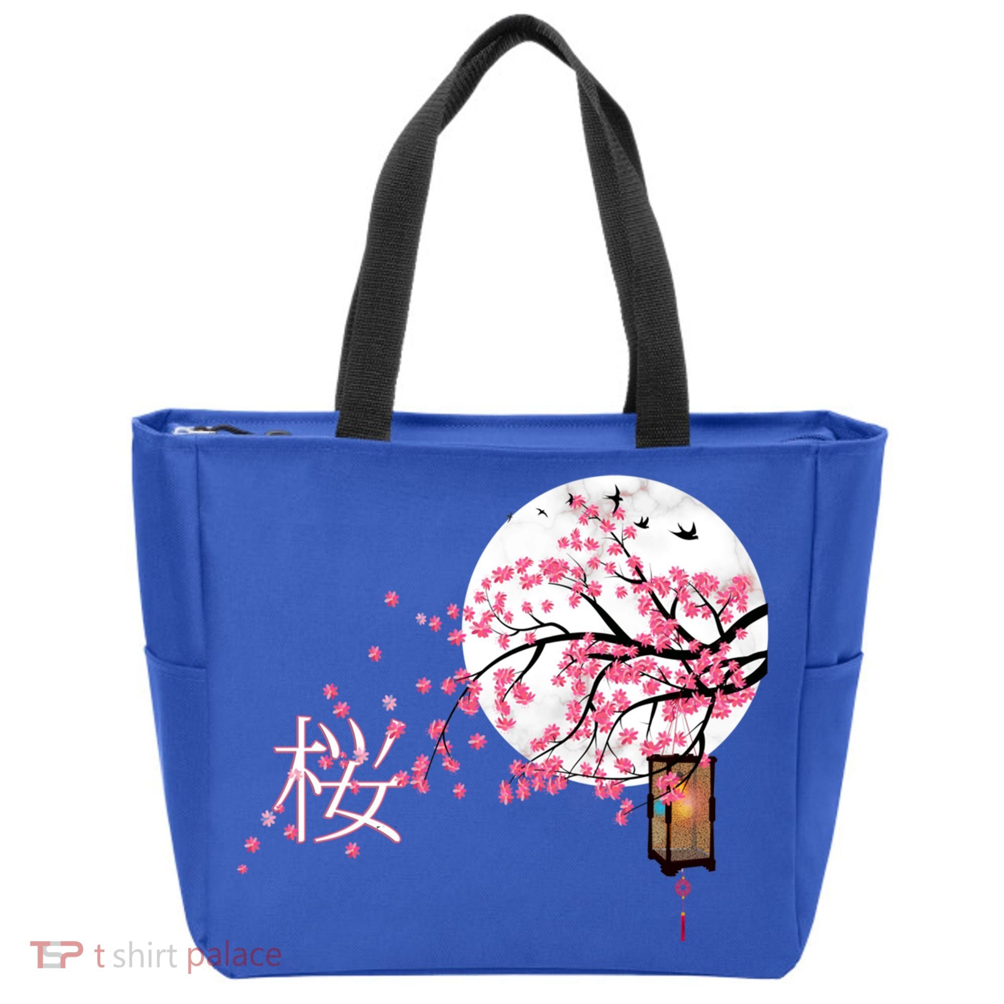 Sakura 桜 Cherry Blossom Japanese Graphical Art Flower Cool Gift Tote Bag