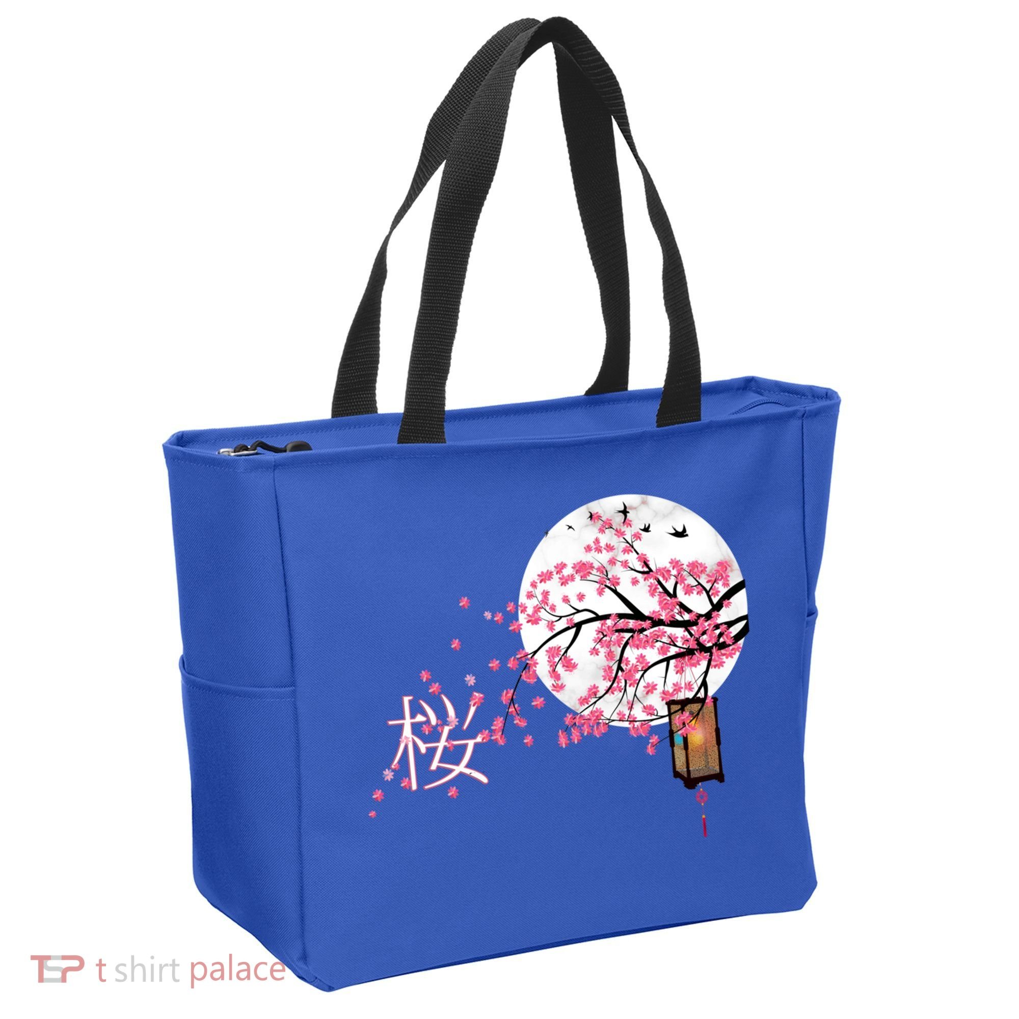 Sakura 桜 Cherry Blossom Japanese Graphical Art Flower Cool Gift Tote Bag