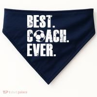 SOCCER COACH BEST COACH EVER SOCCER GIFT USA-Made Doggie Bandana thumb 0