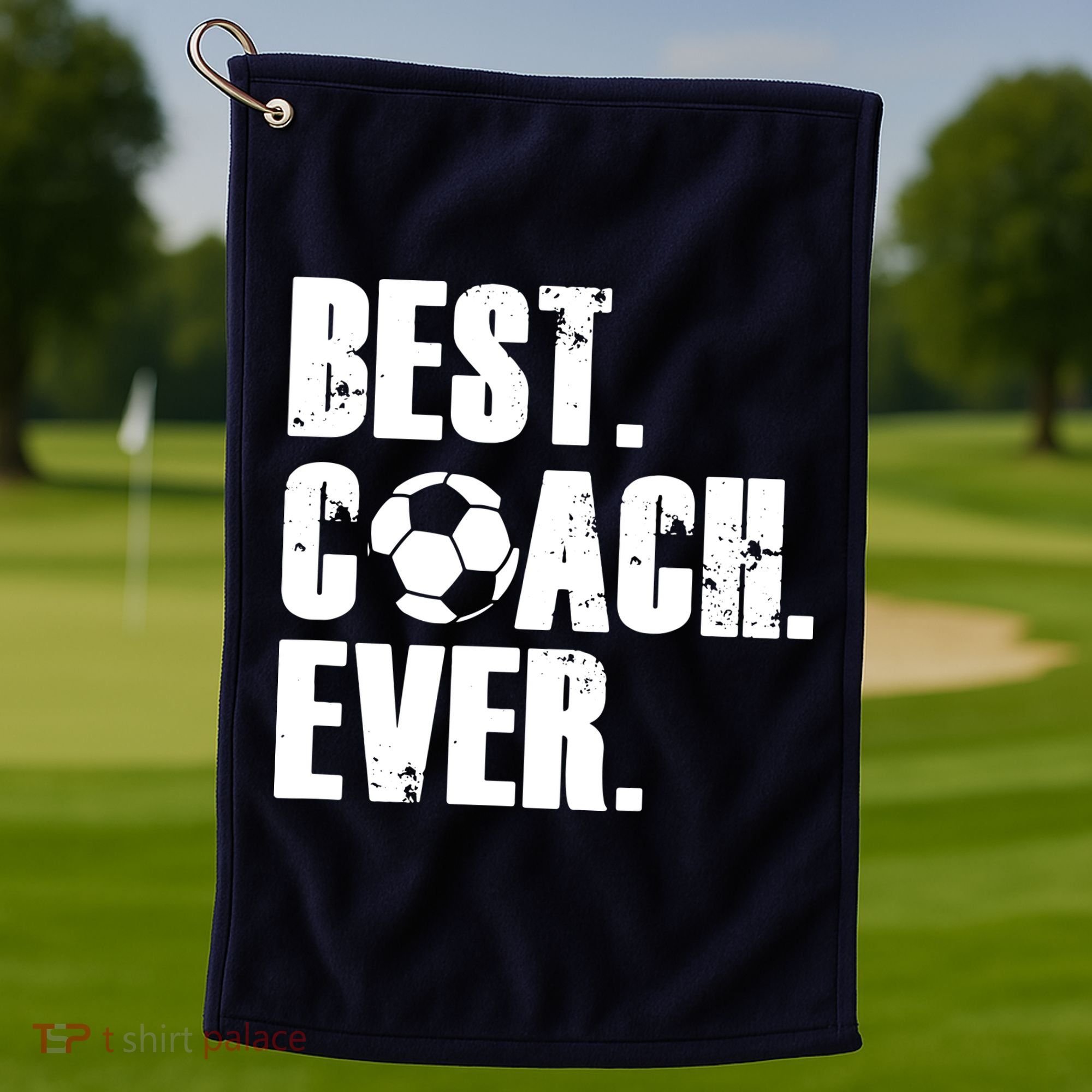 SOCCER COACH BEST COACH EVER SOCCER GIFT Golf Towel