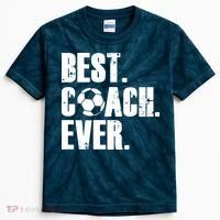 SOCCER COACH BEST COACH EVER SOCCER GIFT Kids Tie-Dye T-Shirt thumb 0