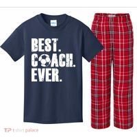 SOCCER COACH BEST COACH EVER SOCCER GIFT Kids Plaid Pajama Set thumb 0