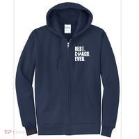 SOCCER COACH BEST COACH EVER SOCCER GIFT Full Zip Hoodie thumb 0