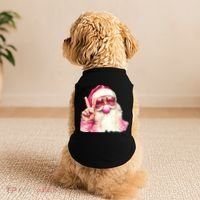 Santa Claus Blowing Sunglasses Christmas Doggie Tank thumb 2