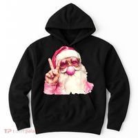 Santa Claus Blowing Sunglasses Christmas Hoodie thumb 0