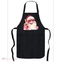 Santa Claus Blowing Sunglasses Christmas Apron thumb 0