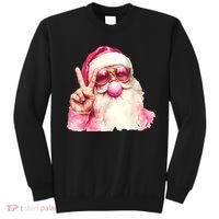 Santa Claus Blowing Sunglasses Christmas Sweatshirt thumb 0