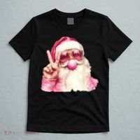 Santa Claus Blowing Sunglasses Christmas T-Shirt thumb 5