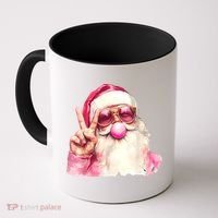 Santa Claus Blowing Sunglasses Christmas Coffee Mug thumb 0