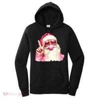 Santa Claus Blowing Sunglasses Christmas Women's Hoodie thumb 0